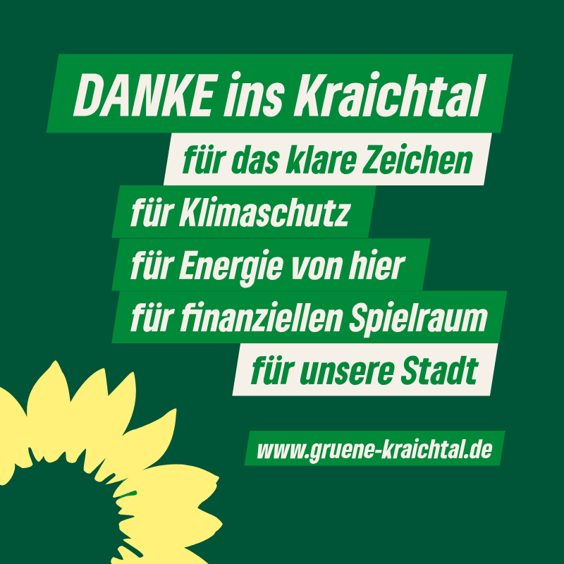 Danke ins Kraichtal für positiven Bürgerentscheid