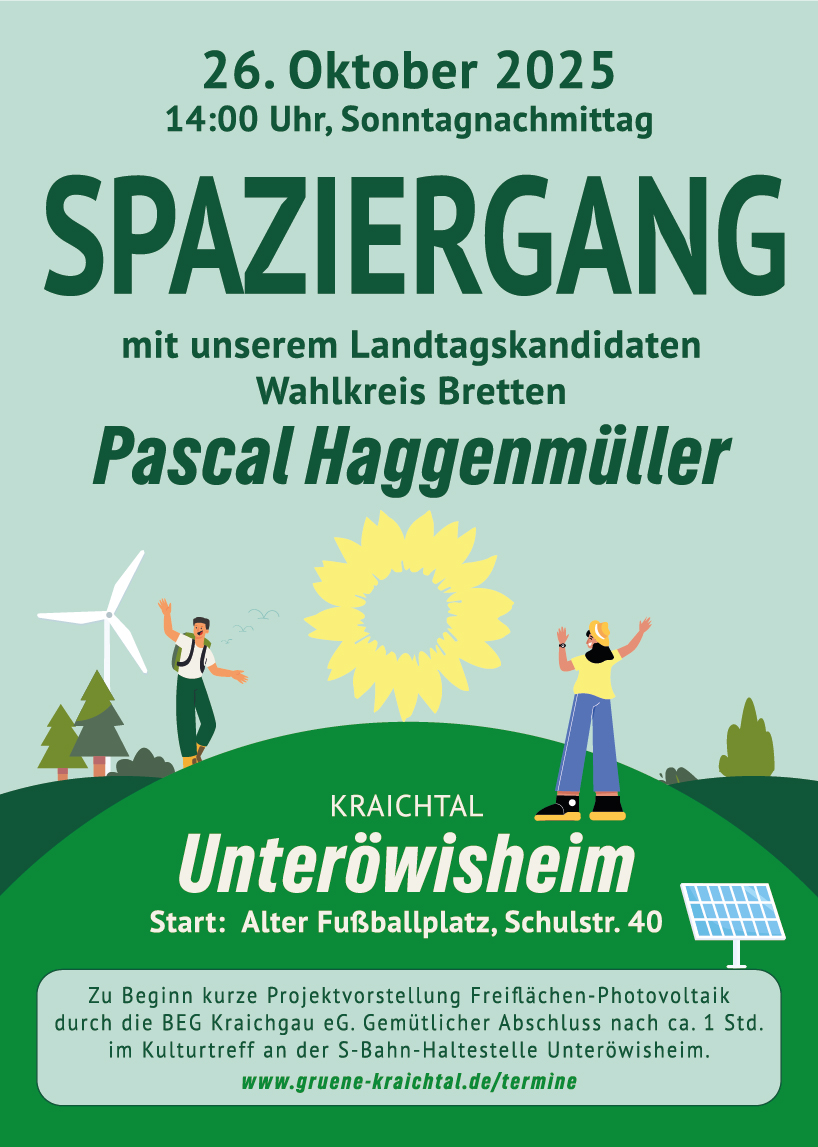 Spaziergang mit Pascal haggenmüller gruene-kraichtal