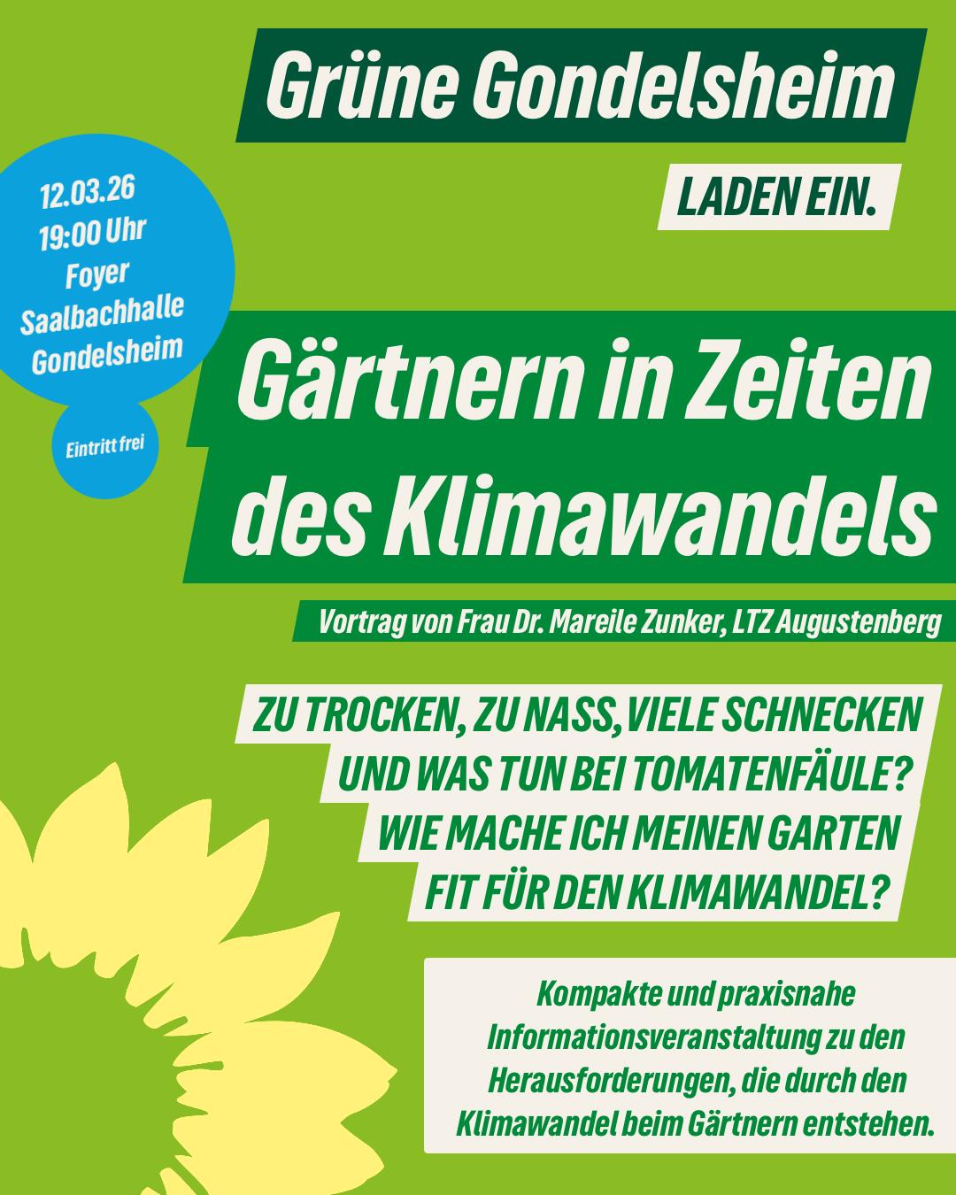Flyer Gärtnern in Zeiten des Klimawandels